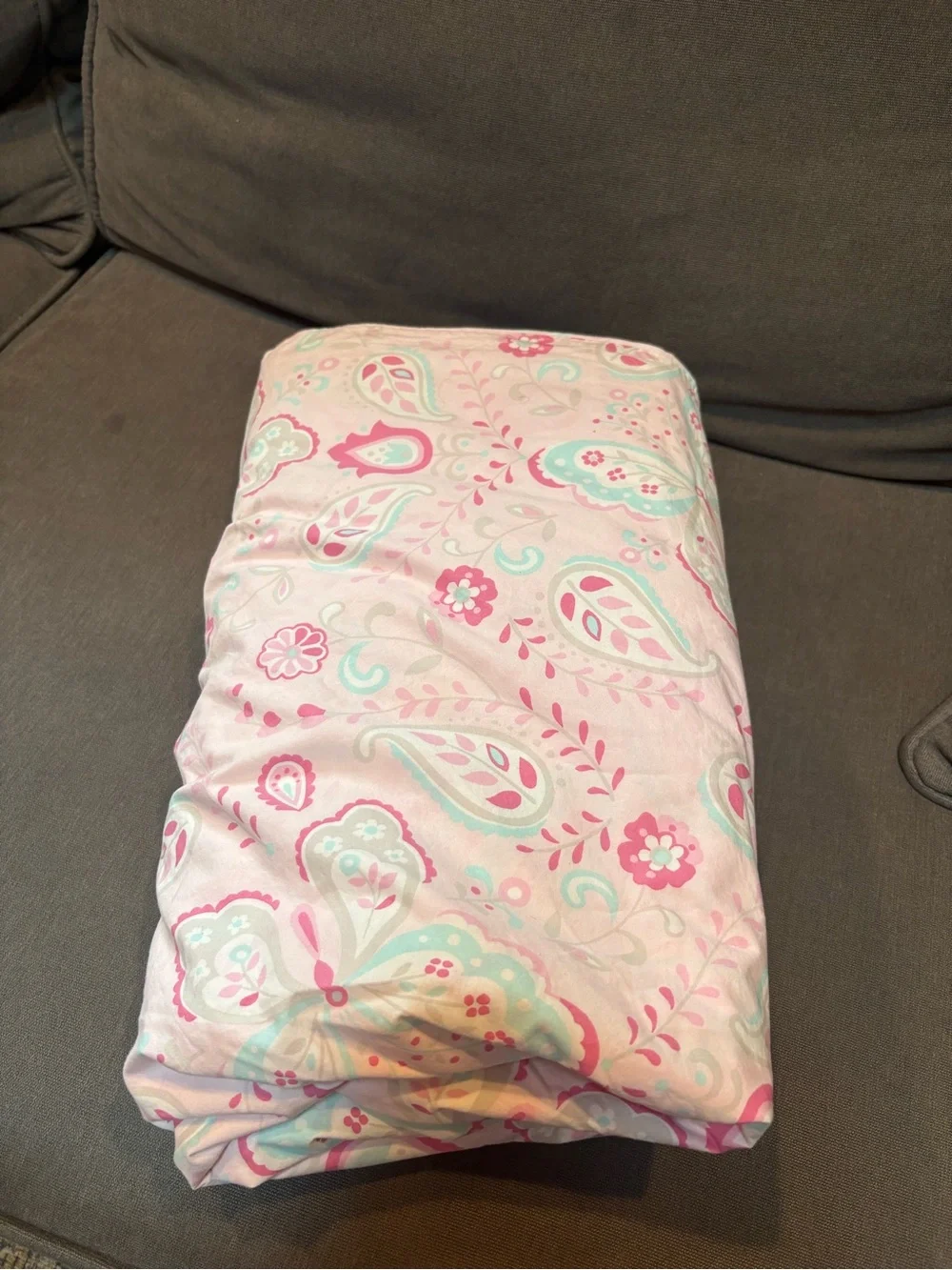 Pottery Barn Kids Kristen Paisley Cotton Twin Duvet Cover